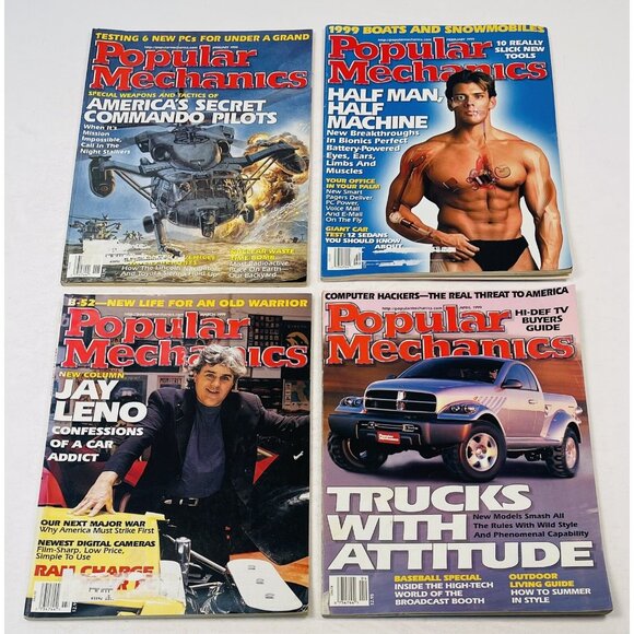 11 Issues 1999 (Missing June) POPULAR MECHANICS Magazine Aliens Bionics Jay Leno - Picture 3 of 8
